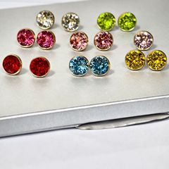 奥ドリル1088施華要素施家リベット衝突釘9mm白色カラードリルの模様が混ざっている