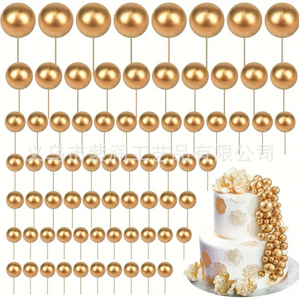 Cross-border 108 mixed color cake decoration balls