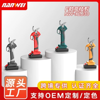 跨境定制南威无刷电动果枝剪果树修剪园林工具高枝剪可加长电剪刀