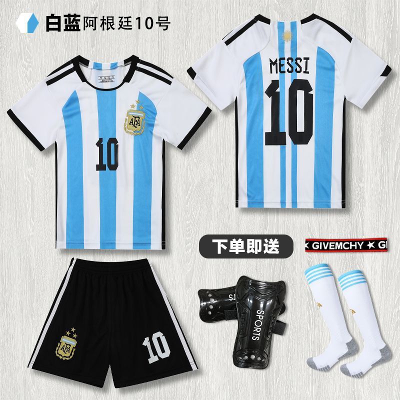 子供用サッカーユニフォームセットメッシ・ネイマール・ロナウドジャージスポーツ速乾性サッカートレーニングユニフォームチームユニフォーム|undefined
