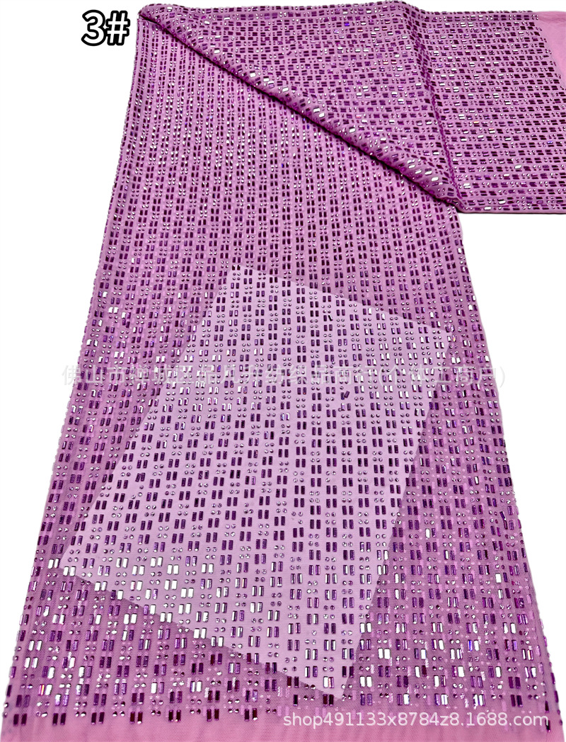 3 × 3 tela de malla elástica de vidrio vertical perforada 14 colores de rendimiento del escenario vestido de tela elástica en stock