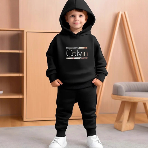 Independent Station Amazon 2025 Cross-Border Bestselling Children's Cartoon 3D Print Hooded Sweatshirt Set Fashion Casual Style