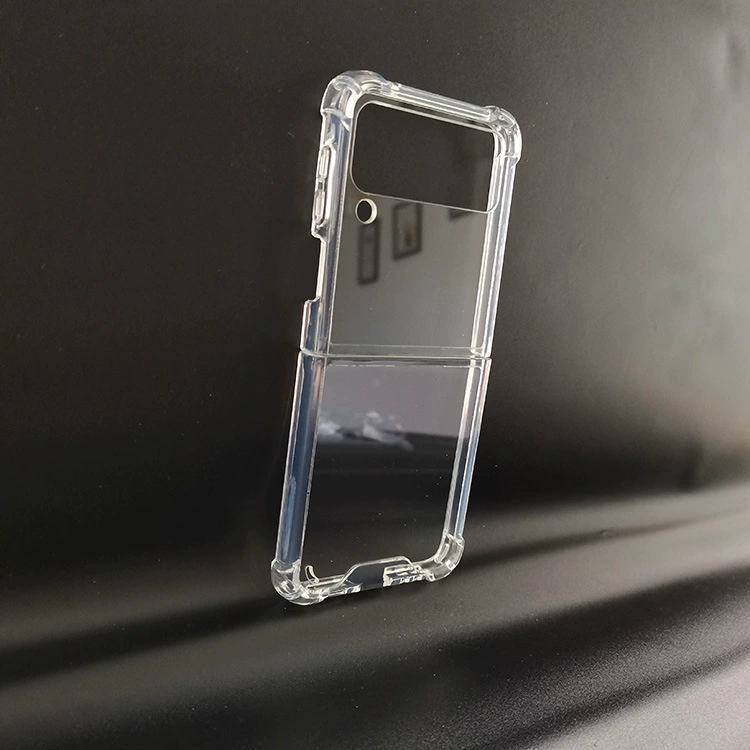 Для Samsung zflip3 чехол для телефона zflip5 паз чехол для телефона прозрачный ПК жесткий чехол защитный чехол fold5