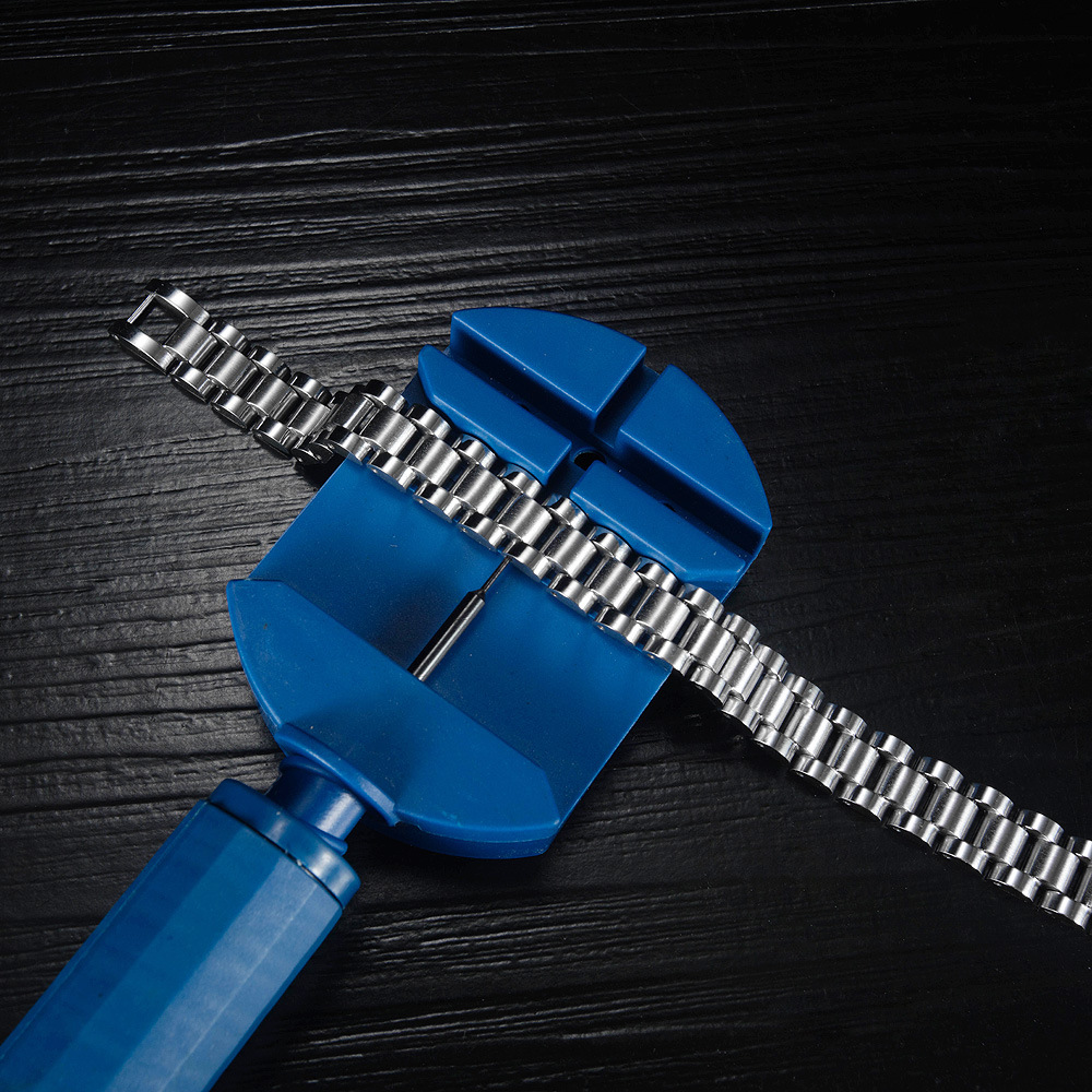 36g Weight Bracelets Classification Business, Travel Occasion Titanium Steel Material Geometric Pattern Men'S Gender Stoving Varnish Design Gold, Black Color Stainless Steel Fashion Men's Watch Chain Bracelet Wholesale Jewelry Nihaojewelry 8
