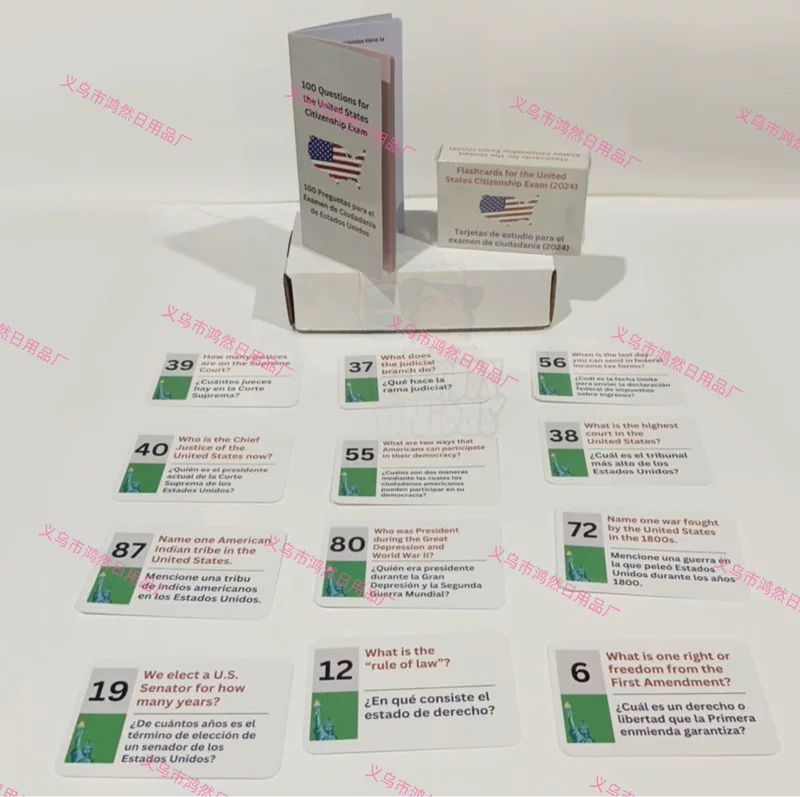 U.S. Civics Test Flash Cards Combo Set U.S. Citizen Test Cards Flash Cards