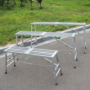 Reinforced folding horse stool lifting thickened decoration horse stool double support indoor putty scaffold ladder