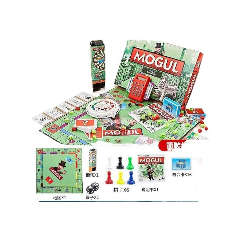 正版大富翁游戏棋世界版中国版超大号儿童成年版桌游房产大亨牌玩|undefined