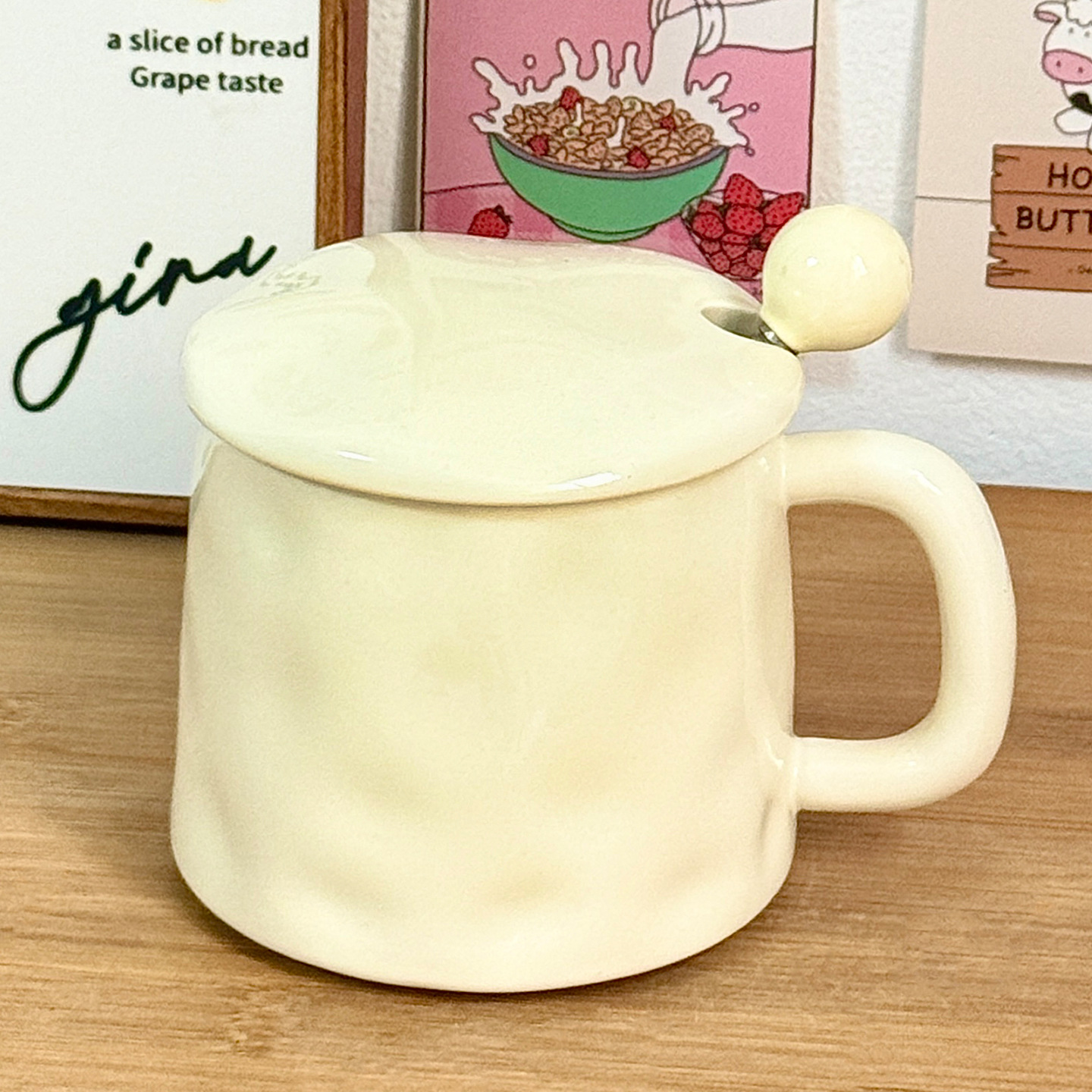 Taza de cerámica de color esmaltado regalo de cumpleaños nicho de diseño taza de alto valor facial para niñas taza de agua casera pareja