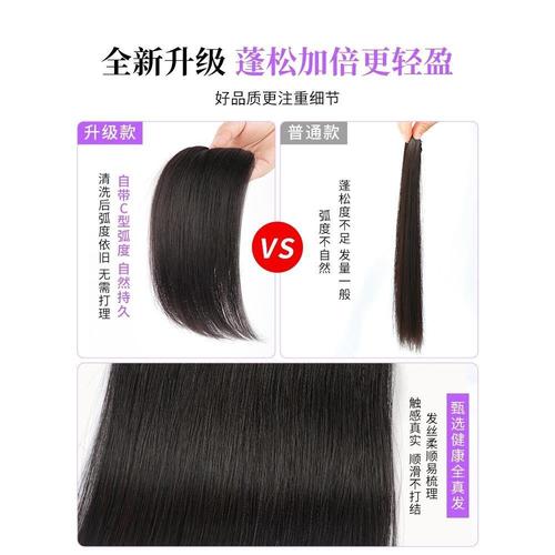 Kony wig pieces increase hair volume, fluffy invisible high-temperature silk pad hair pieces, wigs, traceless artificial hair head replacement for women