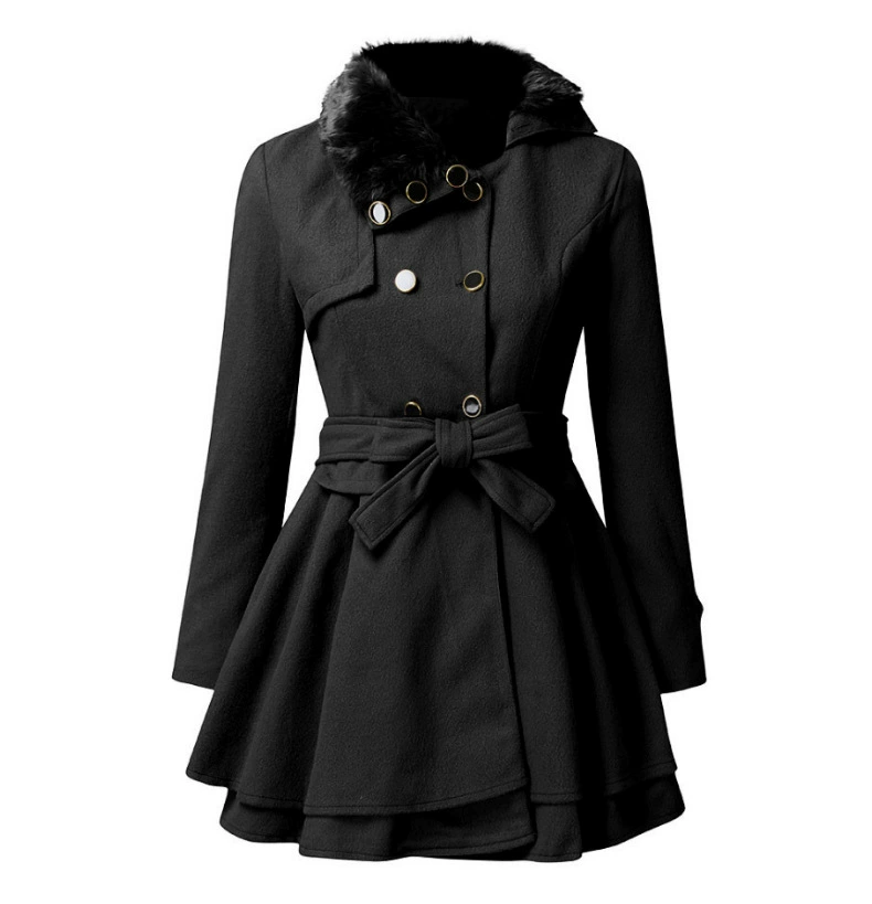 Шерстяное пальто, тренч, европейский стиль, Slim fit