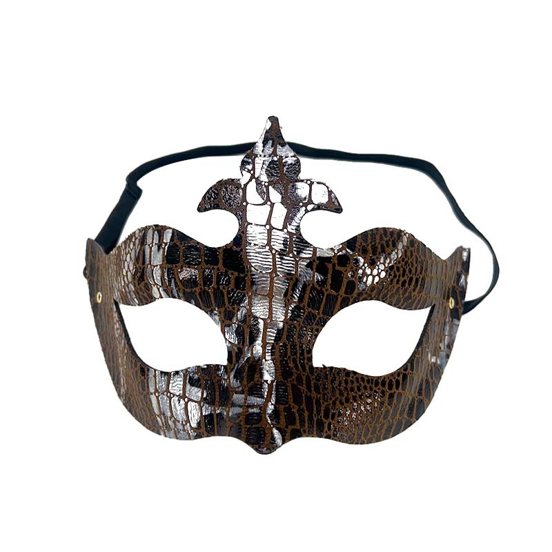 Ventas transfronterizas de moda de serpiente de cocodrilo flecha combinación máscara de mitad de cara Halloween máscara de mitad de cara