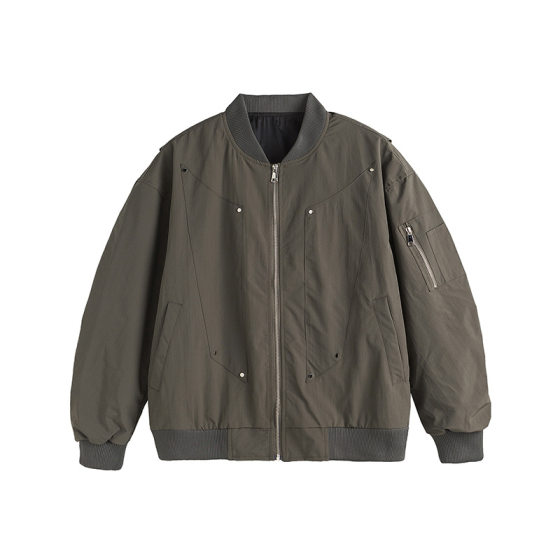 QUELLA STRADA American Vintage Bomber Jacket Coat Men's and Women's Autumn and Winter Fashion Brand Design Sense Top