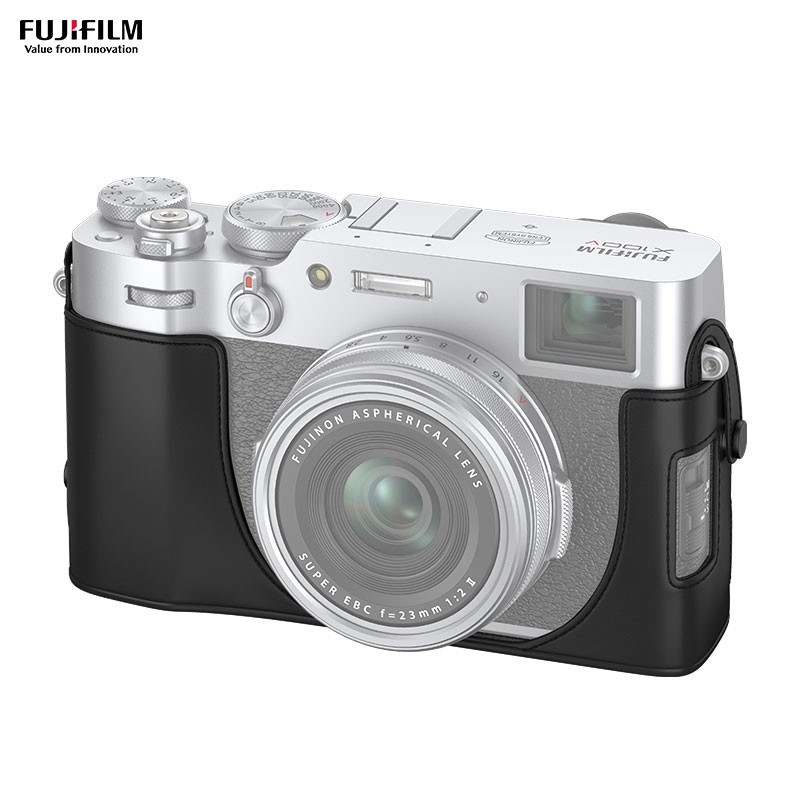 (2개) 원래 적용 가능한 후지 X100V 카메라 원래 가방 카메라 가방 LC-X100V 가죽 가방베이스 가죽 케이스 가방