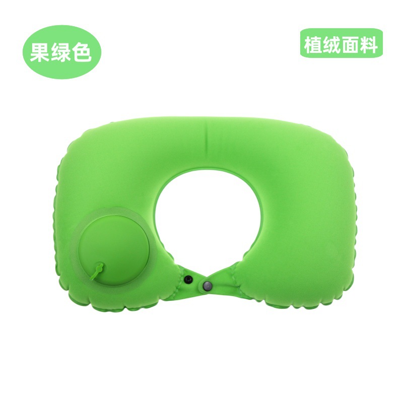 몰려드는 U 베개 과일 녹색