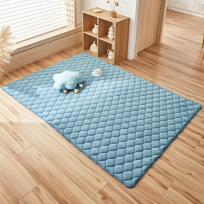 플러시 푹신한 쿠션 블루