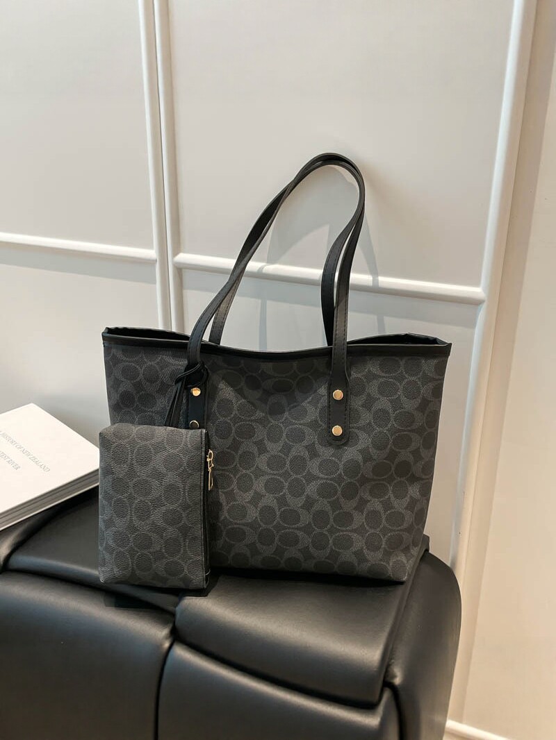 Bolso de mujer en caliente 2026 nuevo bolso retrógrado bolso de hombro de transporte de gran capacidad bolso de dos piezas conjunto image 5