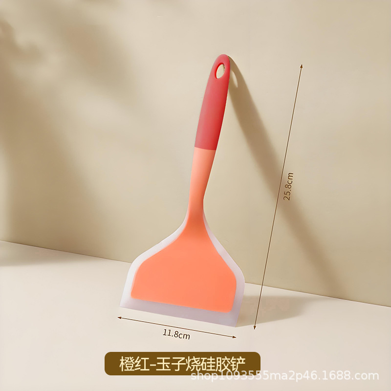 硅胶锅铲耐高温烙饼勺玉子烧家用炒菜不粘锅平铲煎铲食品级刮刀|undefined