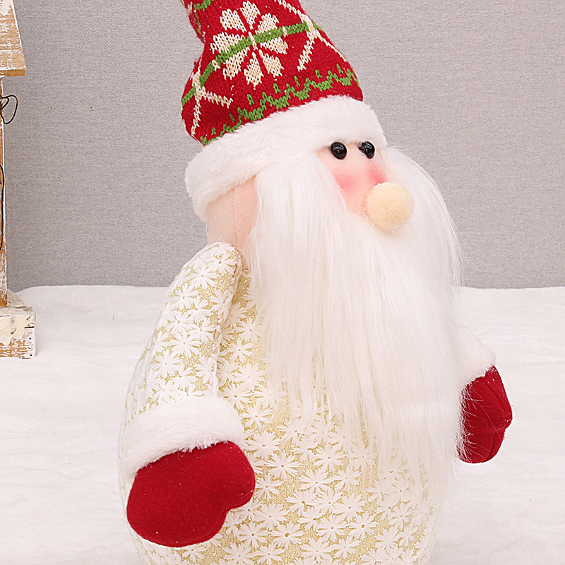 Christmas Cute Santa Claus Snowman Cloth Polyester Party Ornaments 1 Piece display picture 2