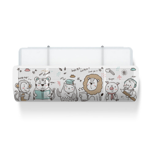 Air conditioning windshield household breathable windshield confinement anti-direct blow wind guide windshield hanging without punching