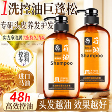 无硅油马油洗发水 控油蓬松持久留香深层润发洗发露马油沐浴露套