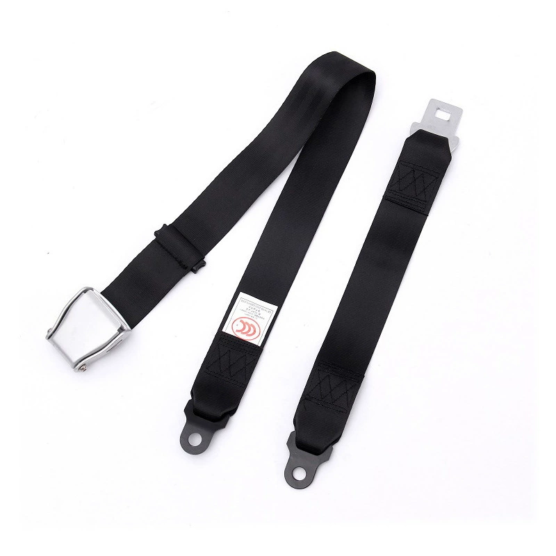 Ремень безопасности для самолетов из алюминиевого сплава, двухточечный, с удлинителем и металлической пряжкой, регулируемый по длине