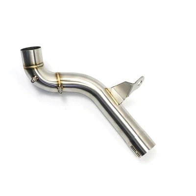 Suitable for Bmw Motorcycle F750Gs F850 Special Stainless Steel Middle Section Modification to Remove the Pressure Drum Exhaust Pipe (Exhaust pipe) - f750-850-go-to-drum-middle-section