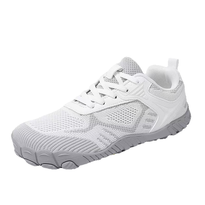 New Men's Wide-last Comfortable Walking Wide-toed Shoes, Breathable Soft-soled Couple's Fly-knit Sneakers, Running And_vogvips.com
