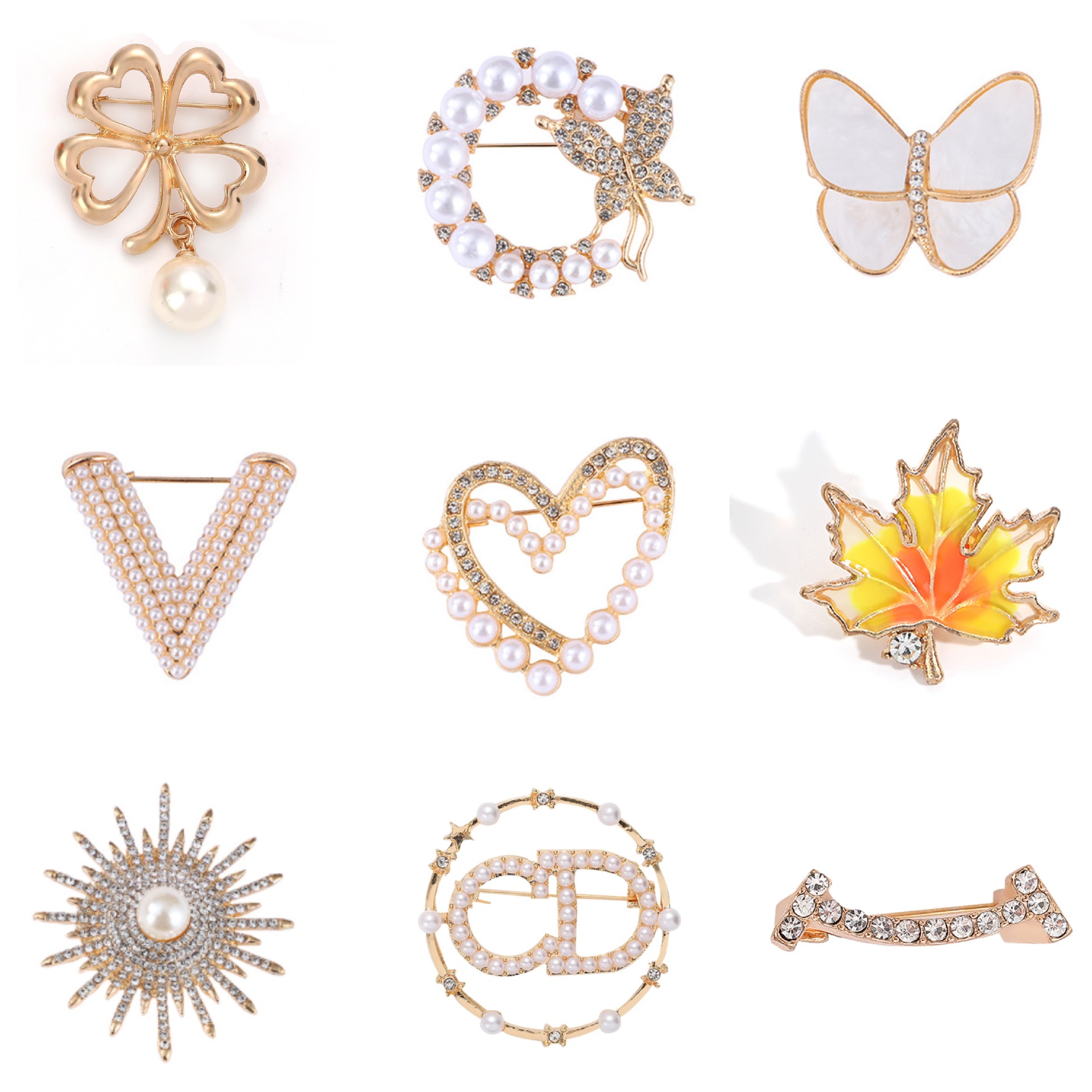 High-End Brooch for Women, Niche Suit Accessories, Sweater Suit Jacket, Elegant Brooch, Anti-Exposure Buckle Clothing Pin