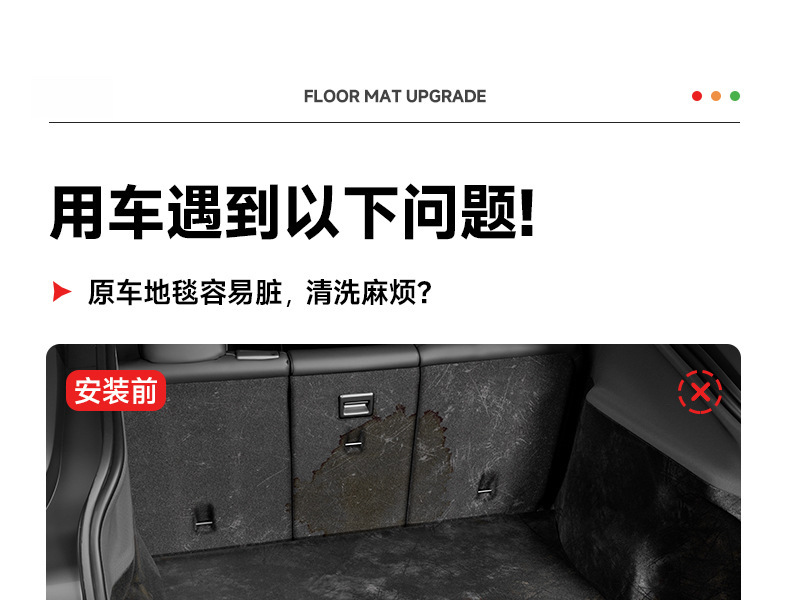 Suitable for Tesla's New Model Y3 Integrated Trunk Mat, Front and Rear Compartment Integrated Mat, Tpe Interior Protection