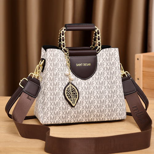 Women's bags cross-border new trendy high-end fashion printed handbags women's bags crossbody bags large capacity bucket bags