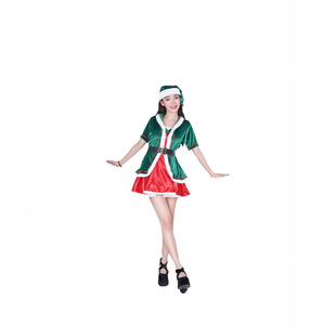 Christmas Green Fairy Dress Party Party Cosplay Carnival cosplay Green Fairy Dress Female
