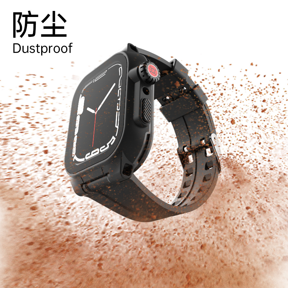 Comercio exterior aplicable a Apple WatchSeries7 Universal Nuevo S8-41mm Apple-45mm reloj caso impermeable Shell