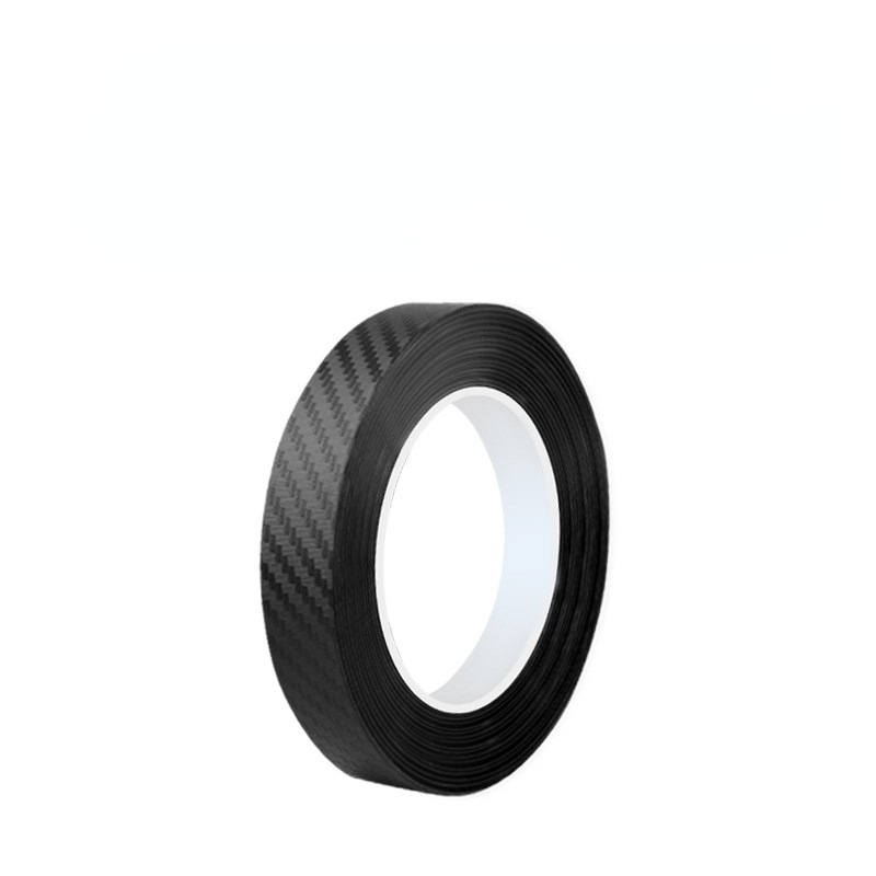 Umbral de la puerta del coche K3D patrón de fibra de carbono borde de la puerta tira de parachoques del coche pegatinas anti-banda de rodadura pegatinas parachoques trasero del tronco pegatinas