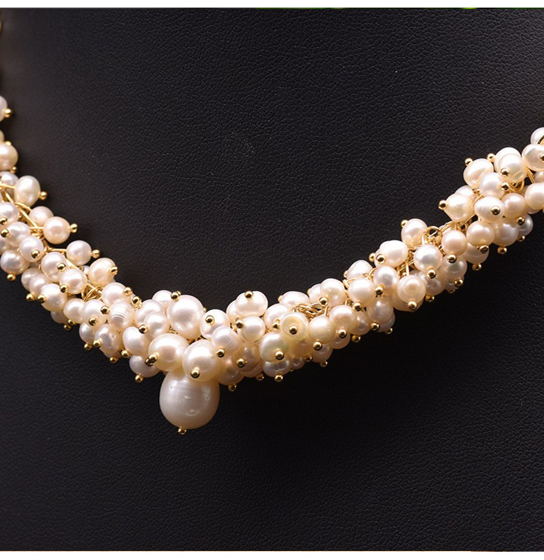 1 Piece Quantity Wedding Occasion Pearl Material Pearl Freshwater Pearl Pearl Water Droplets Necklace
