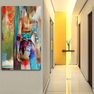 Zhe Min Spray Painting Oil Painting Decorative Painting Single Color Woman Amazon Wish AliExpress Dunhuang Cross-border Source