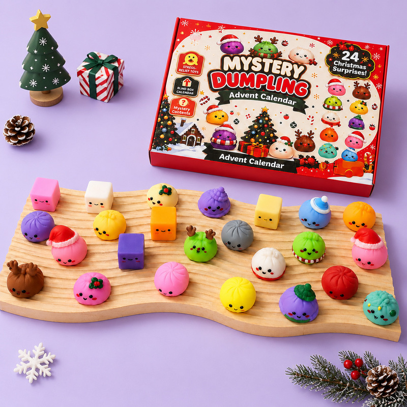 2026 Christmas Dumpling Advent Calendar Christmas Dumpling Blind Box Squeeze Toy 2026 Christmas Dumpling Advent Calendar Christmas Dumpling Blind Box Squeeze Toy