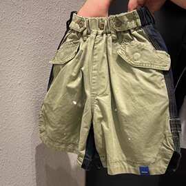 男童裤子夏季款工装裤夏季短裤外穿夏装男孩宝宝儿童洋气痞帅童装