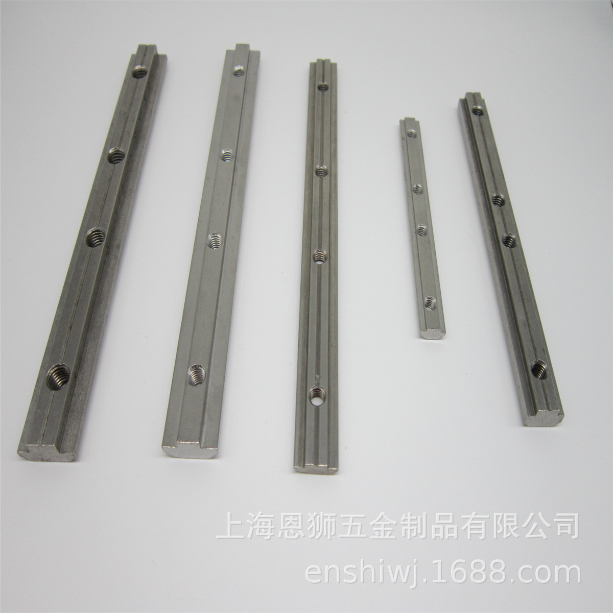304不锈钢铝型材欧标4040槽条连接件 一字连接条 条形连接件
