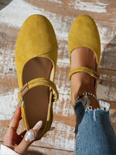 K 55064 French Flat Ballet Shoes with Buckle ��ʽƽ�׵�Ь