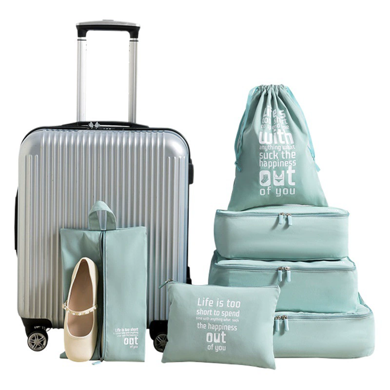 Корейская версия дорожной сумки Водонепроницаемая разделительная сумка для хранения портативный чемодан из шести частей простой костюм сумки для хранения ветра