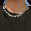 Universal brand necklace stainless steel hip-hop style, accessory, simple and elegant design, internet celebrity