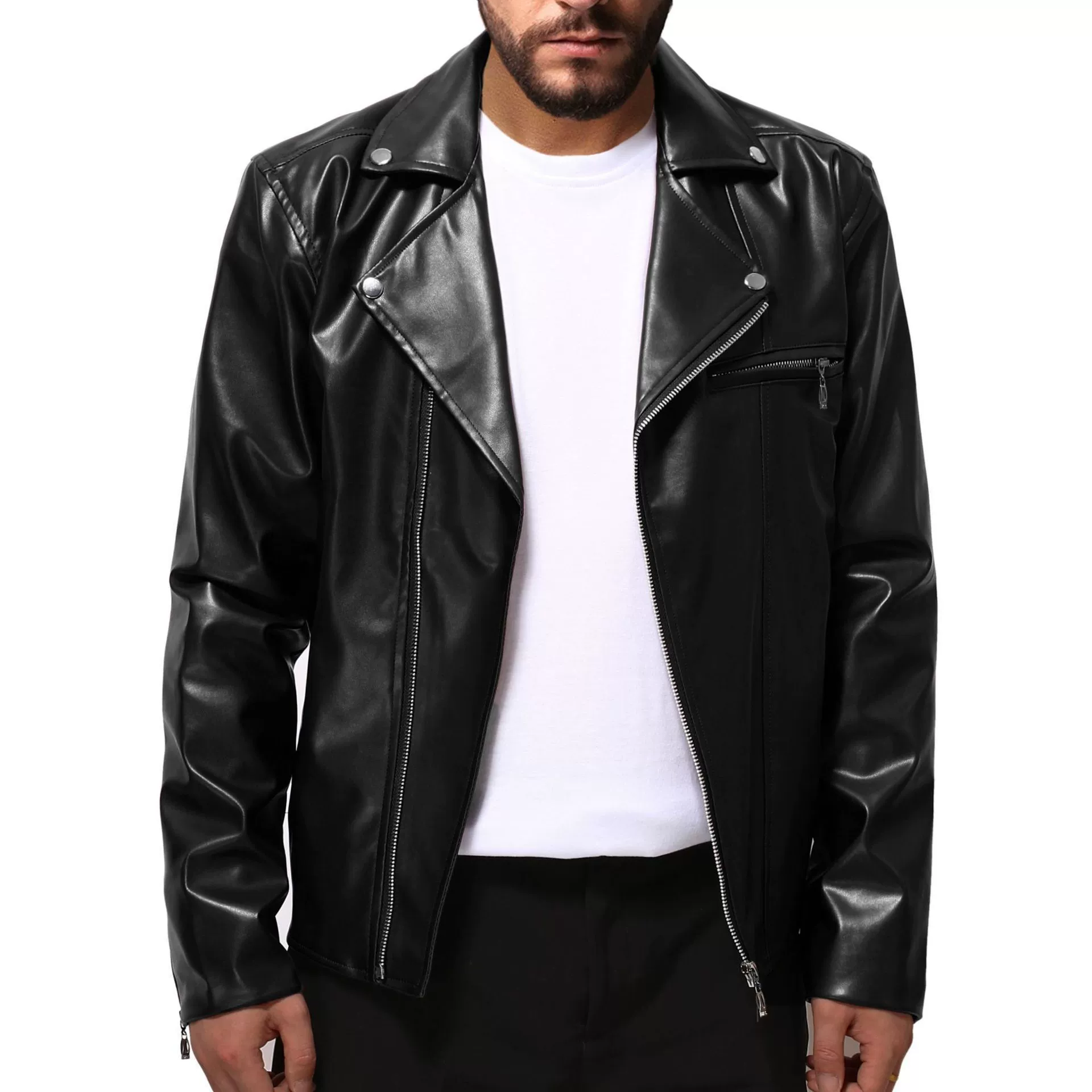 Trend autumn jacket with zipper, plus size