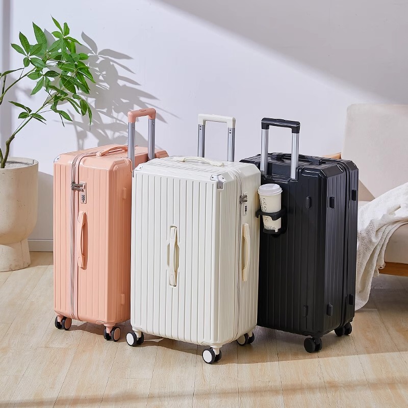 Large Capacity Suitcase 30inch Women's Trolley Case with Silent Universal Wheels, Multifunctional Password Box, 26-Inch Men's Travel Suitcase, Durable