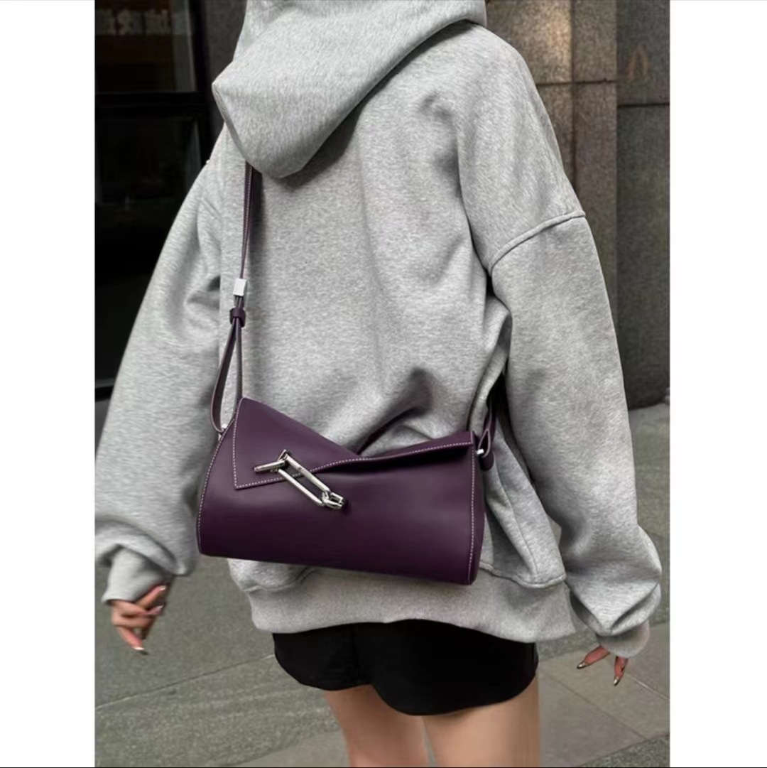 Bolsa tiracolo feminina de couro bolsa de ombro elegante_voghion.com