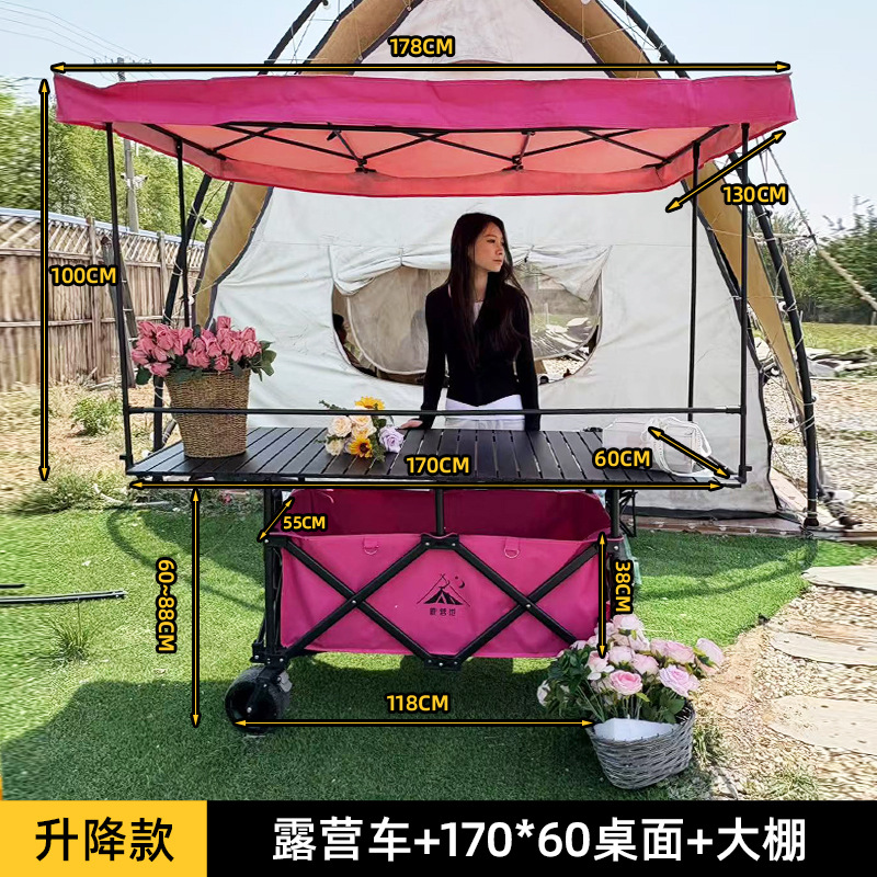 Carrito de Camping Plegable y Ajustable de Metal para Exterior image 10