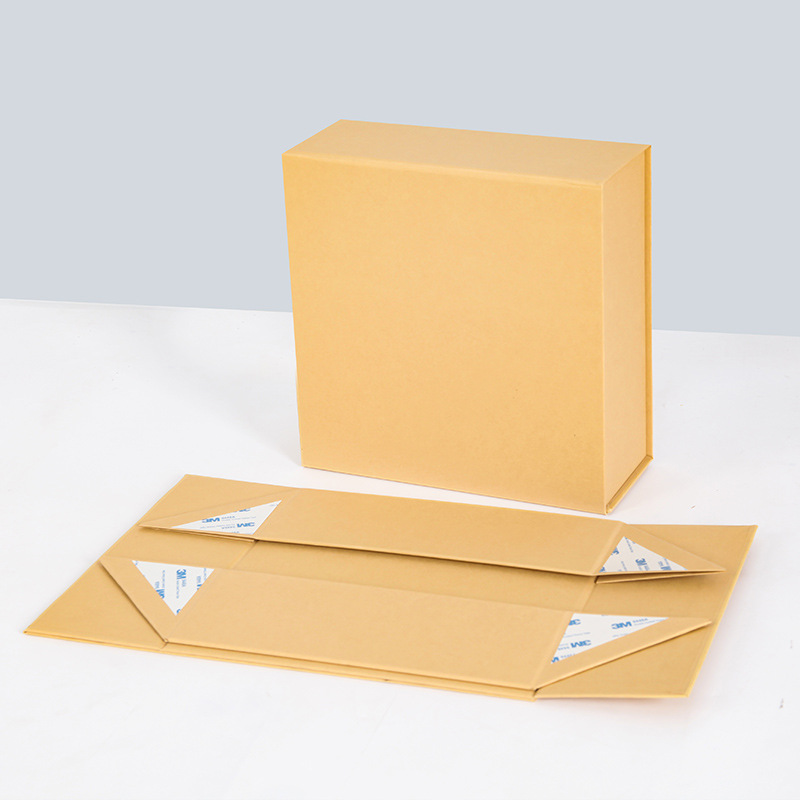 Caja de regalo plegable transfronteriza de una pieza comercio exterior caja de embalaje de absorción de tapa plana caja de libro personalizada caja de regalo