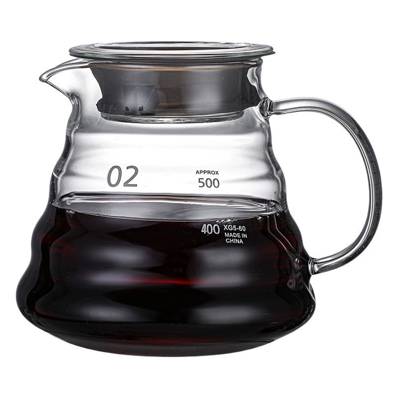 Оптовая продажа, бытовая умная чашка, стеклянная кофейная посуда, горшок для холодного заваривания, набор для ручного заваривания, горшок для мока, облачный кофейник