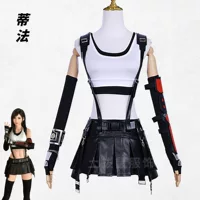 Final Fantasy 7 римейк cos костюм Тифа Tifa обтягивающие кожаные брюки косплей мультипликатор женщина
