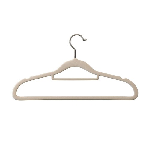 Flocked clothes hangers, household non-slip plastic clothes drying racks, traceless, translucent, anti-shoulder corners, clothes hangers, adult clothing supports, wholesale