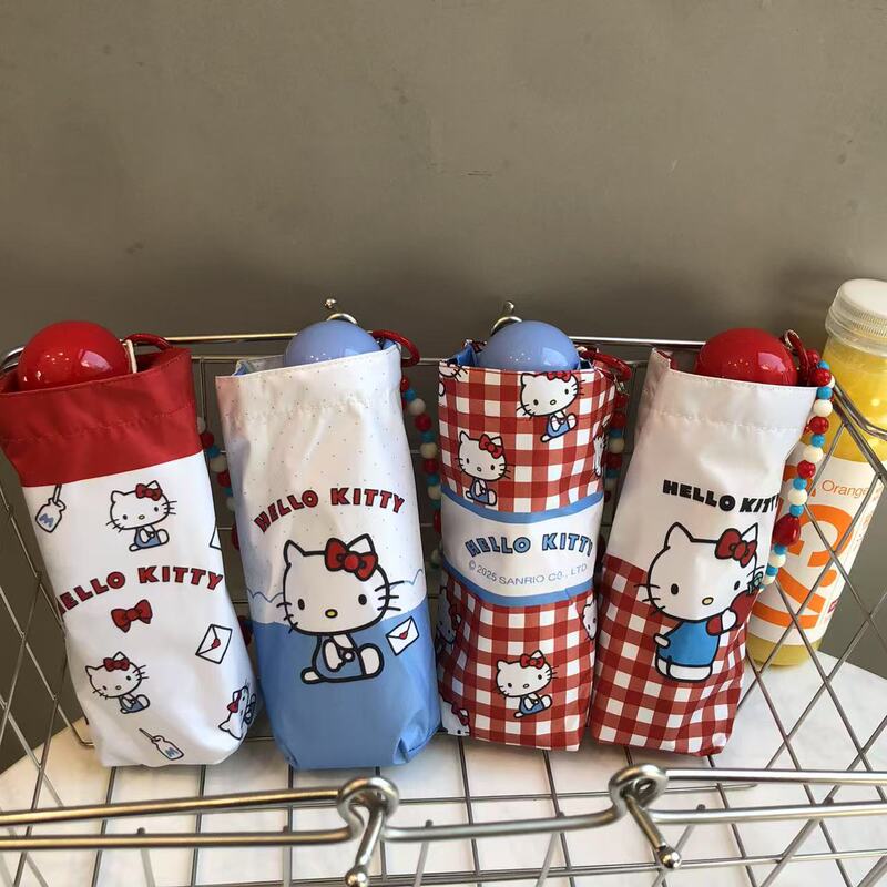 Genuine Authorized Hello Kitty 50% off Umbrella Vinyl Sun Protection Uv Protection Bag Parasol